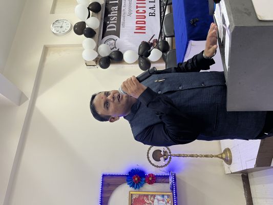 WELCOME SPEECH BY AMIT SRIVASAN (Principal (I/C) of Disha Law College)
