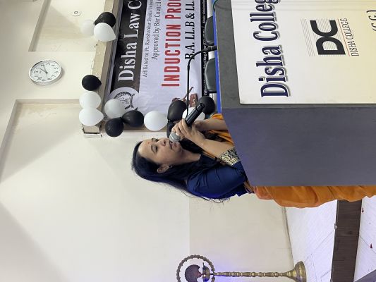 VOTE OF THANKS BY DISHA SHARMA (assistant professor)