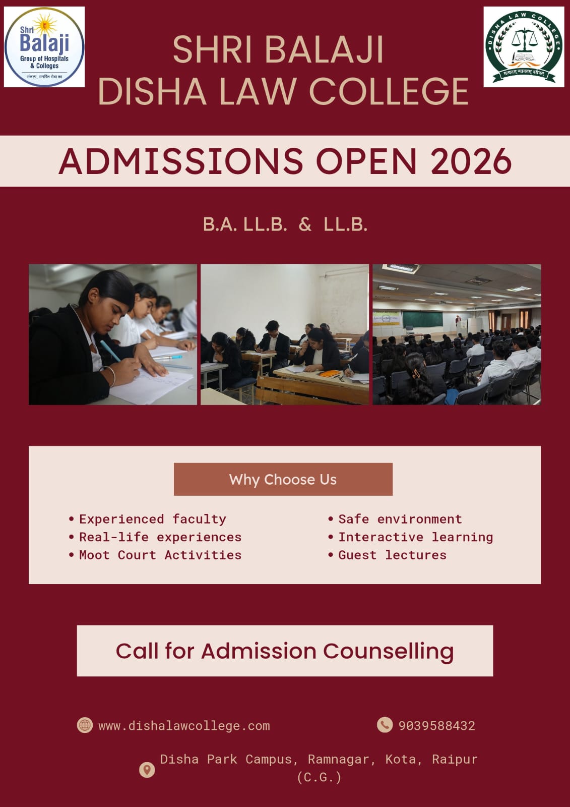 Admissions Open for the session of 2026-27  