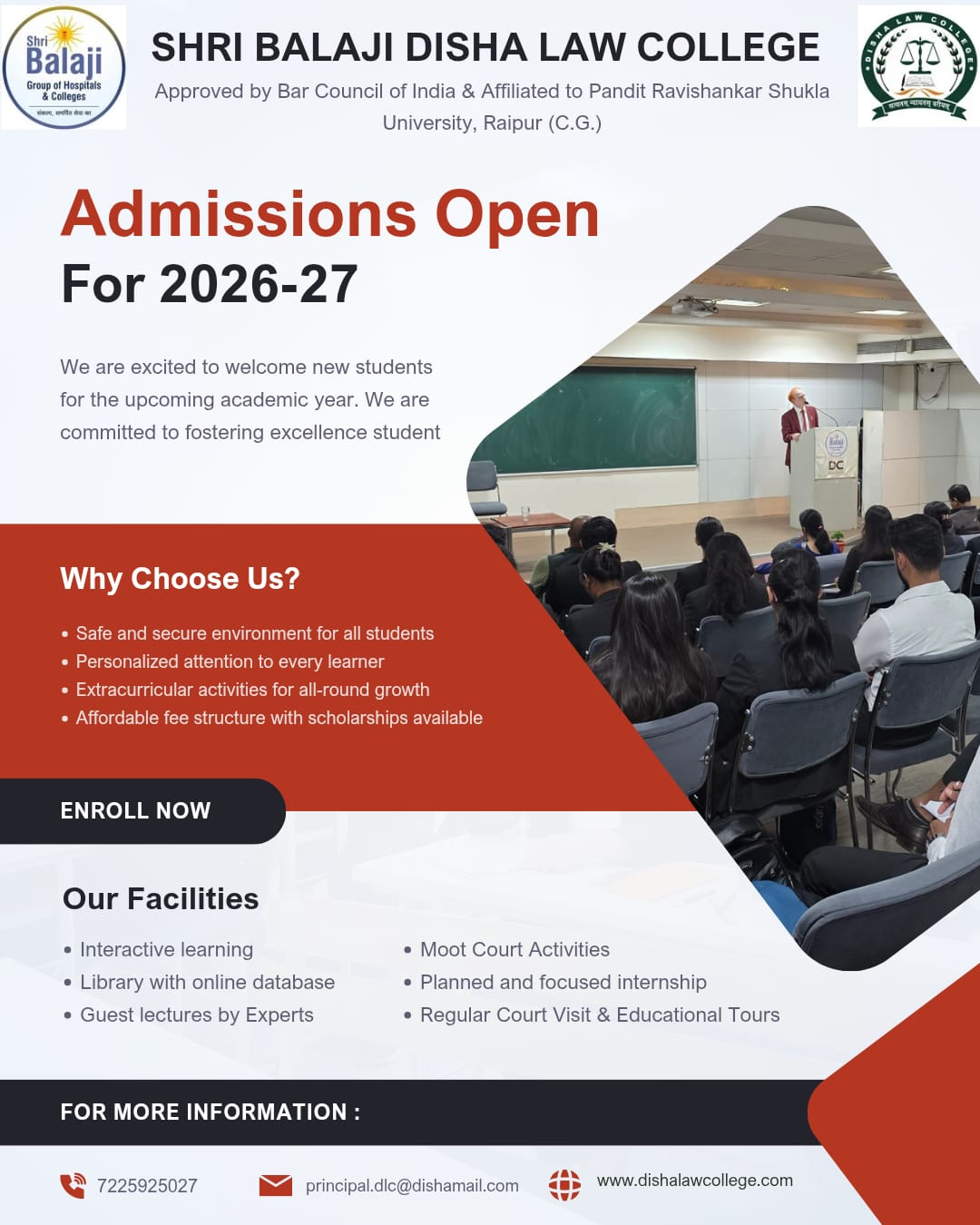 Admissions Open for the session of 2026-27  
